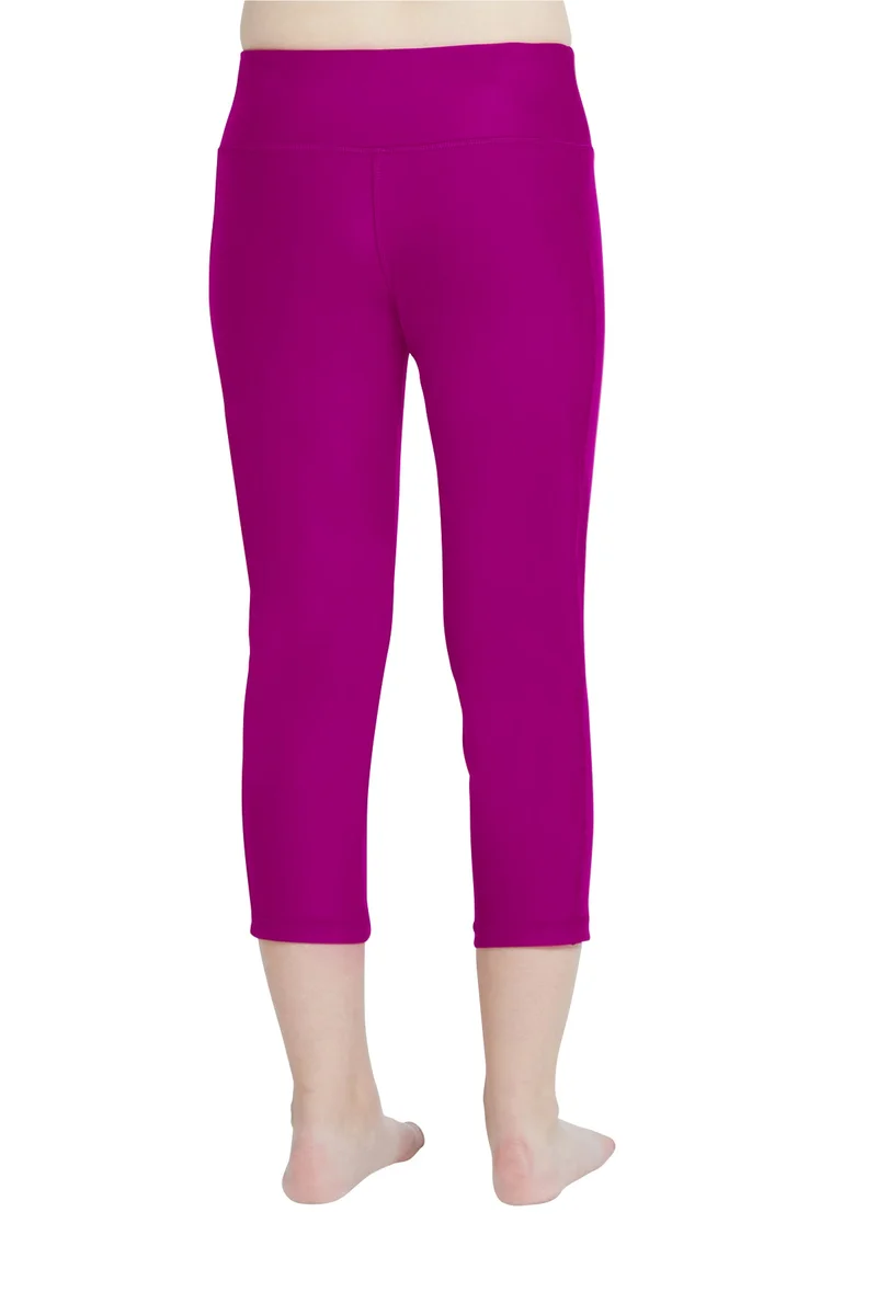 كويجا صن وير COEGA  Girls Youth Tights 3/4 - Purple Groovy Splashes